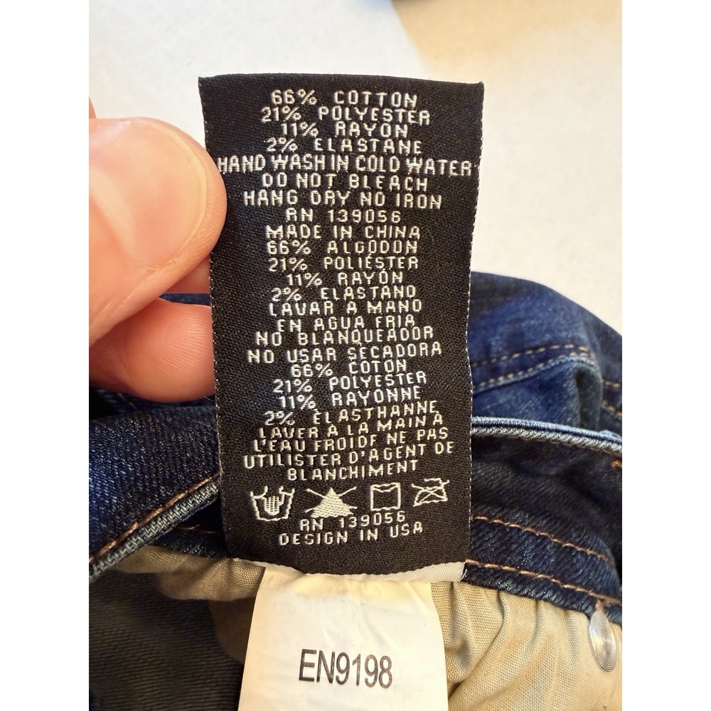 NWT Grace in LA Women's 28 Straight Leg Jeans Easy Fit Denim Stretch Distressed - Picture 9 of 15